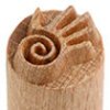 MKM Left Hand/Spiral 1.5cm wood stamp